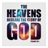 Psalm 19 :1 SVG PNG the Heavens Declare the Glory of God 