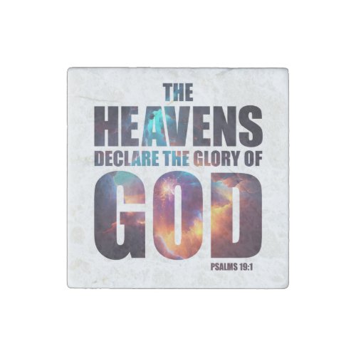 Christian Creation Heavens Declare Glory of GOD Stone Magnet