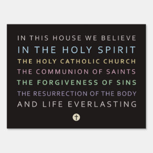 Christian Creed Yard Sign