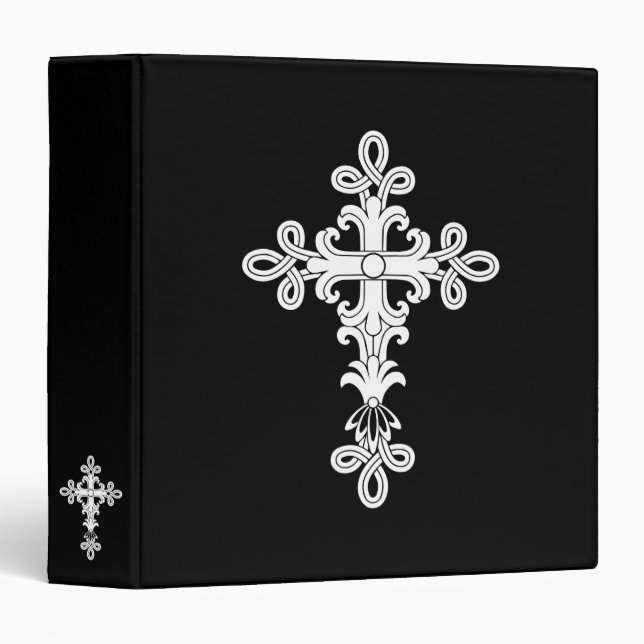 Christian cross 3 ring binder (Front/Spine)