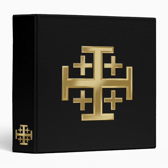 Christian cross 3 ring binder (Front/Spine)