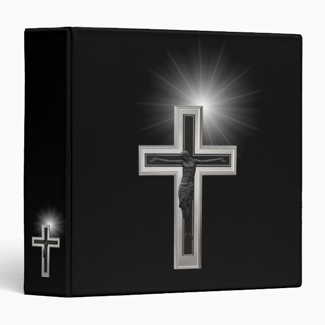 Christian cross 3 ring binder (Front/Spine)