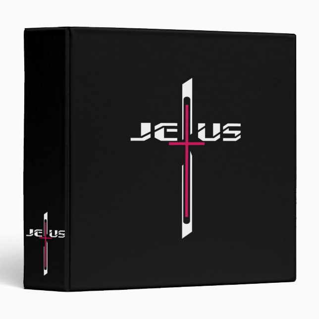 Christian cross 3 ring binder (Front/Spine)