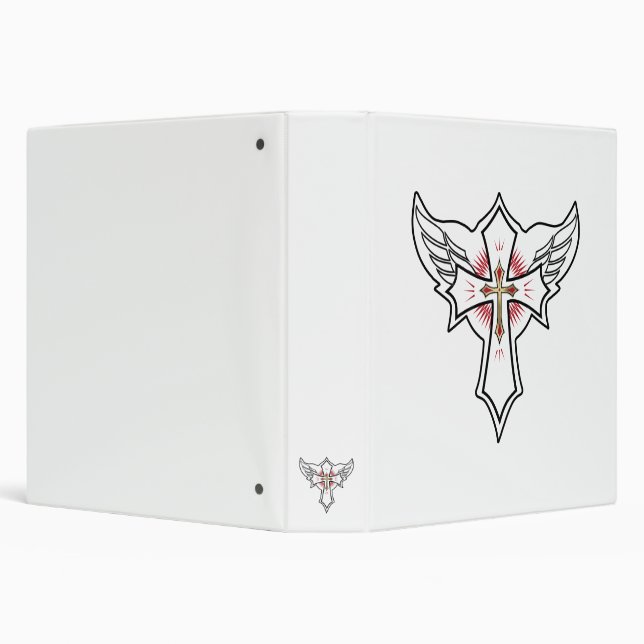 Christian cross 3 ring binder (Background)
