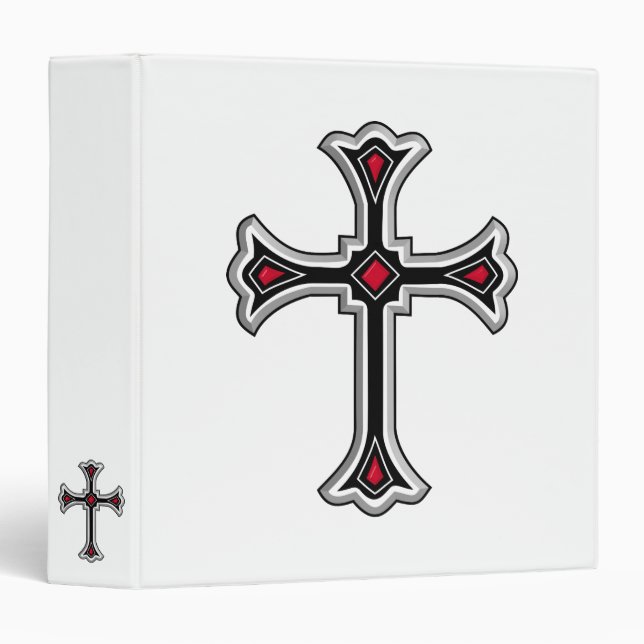 Christian cross 3 ring binder (Front/Spine)
