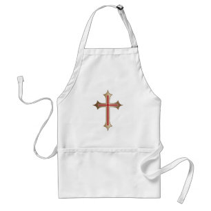 Christian cross adult apron