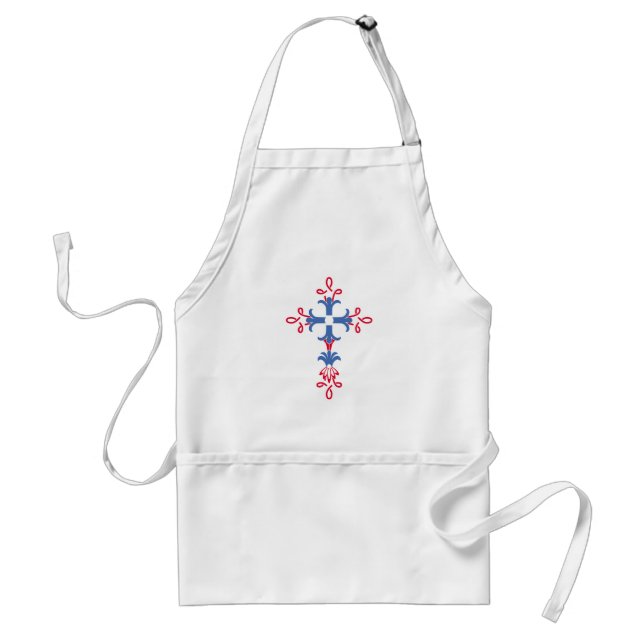 Christian cross adult apron (Front)