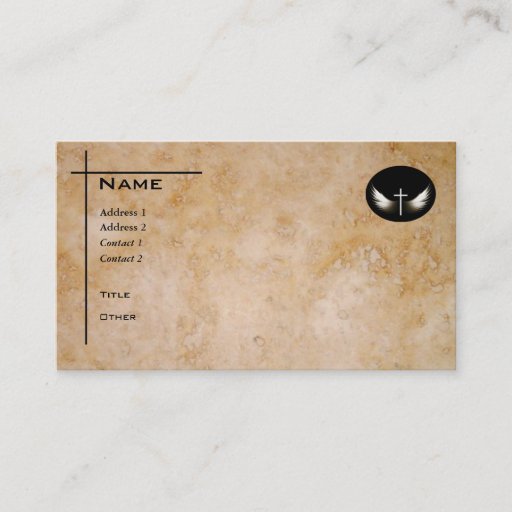 Customizable "Christian Cross and Spirit" Business Card Template