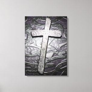 Christian Cross Art Canvas Print