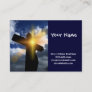 Christian Cross at Easter Sunrise Service Business Card