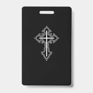 Christian cross badge