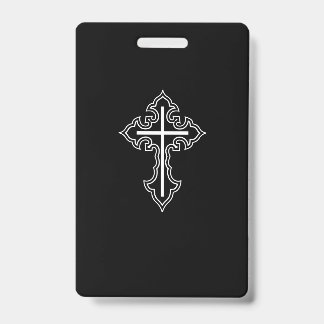 Christian cross badge