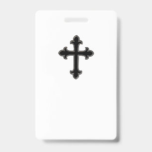 Christian cross badge
