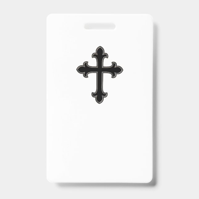 Christian cross badge (Front)