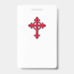 Christian cross badge