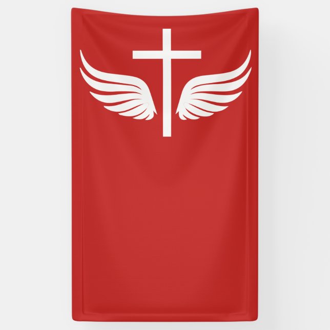 Christian cross banner (Vertical)