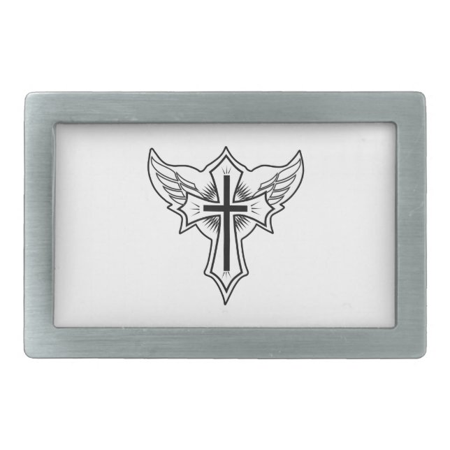 Christian cross belt buckle (Front)