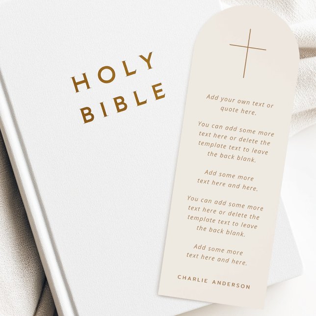 Christian cross bible text prayer light tan brown bookmarks (Christian cross bible text prayer light tan brown bookmarks)