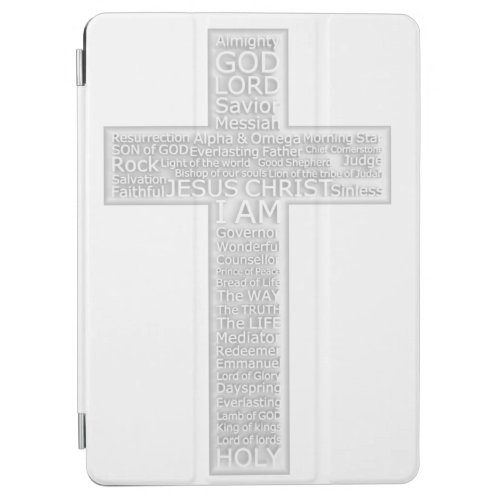 Christian Cross Biblical Names of Jesus Christ iPad Air Cover