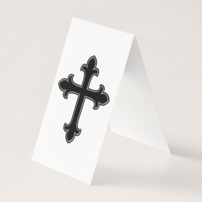Christian cross business card (Front)