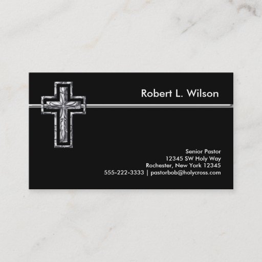 Customizable Christian Cross Business Cards