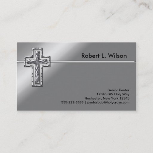 Customizable Christian Cross Business Cards