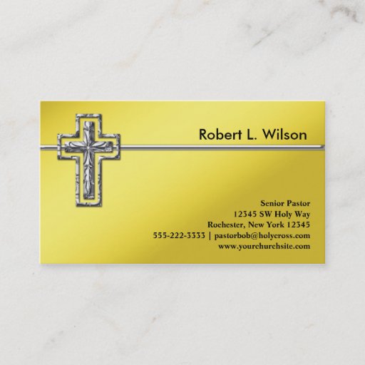 Customizable Christian Cross Business Cards