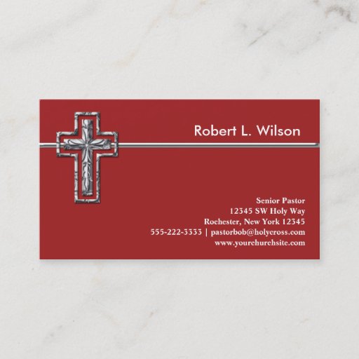 Customizable Christian Cross Business Cards