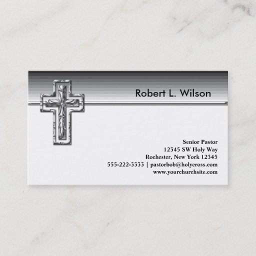 Customizable Christian Cross Business Cards