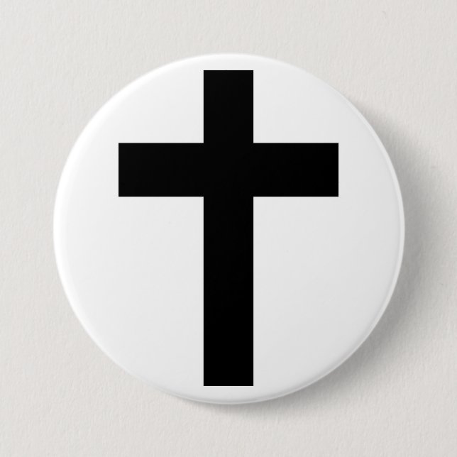 Christian Cross Button (Front)
