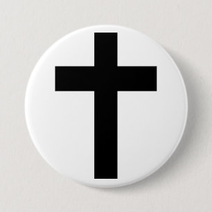 Christian Cross Button
