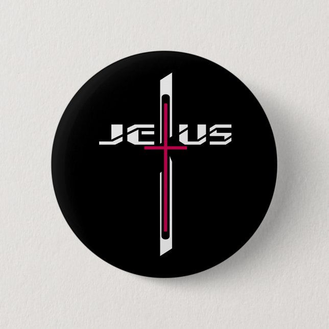Christian cross button (Front)