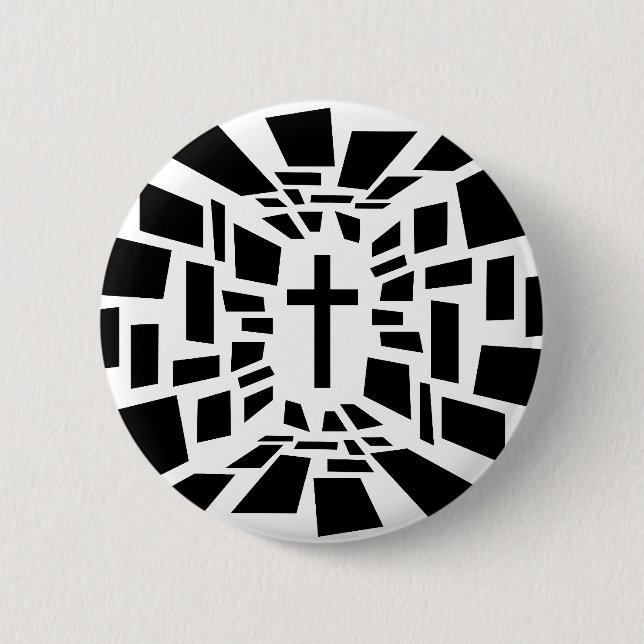 Christian Cross Button (Front)