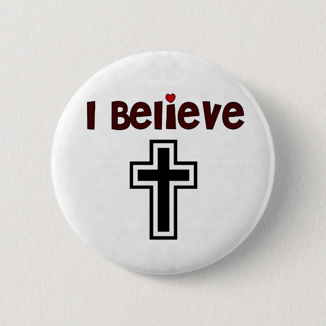 Christian Cross Button (Front)