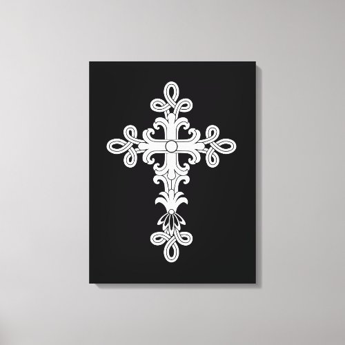 Christian cross canvas print