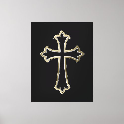 Christian cross canvas print