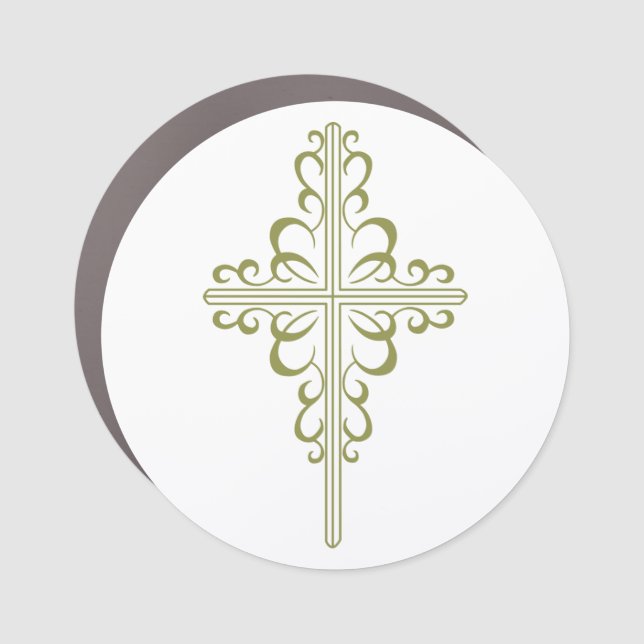 Christian Cross Car Magnet (Front)