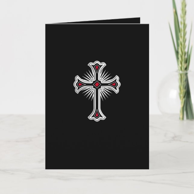 Christian cross card (Front)
