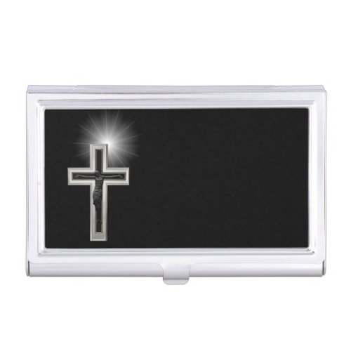 Christian cross case for business cards