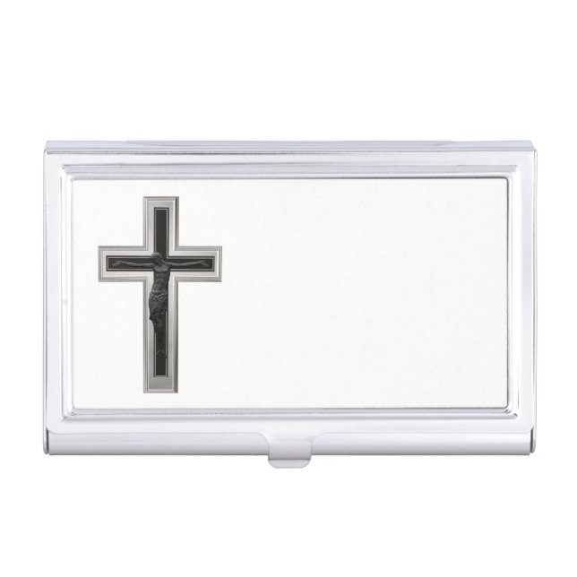 Christian cross case for business cards (Front)
