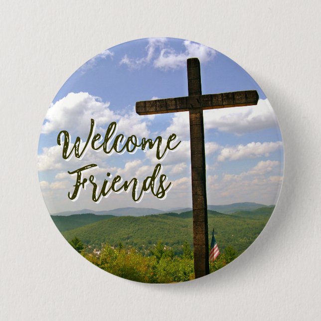 Christian Cross Church Greeters Pin (Front)