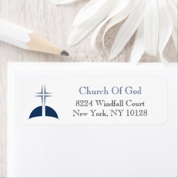 Christian Cross | Church Label by Christian_Designs at Zazzle