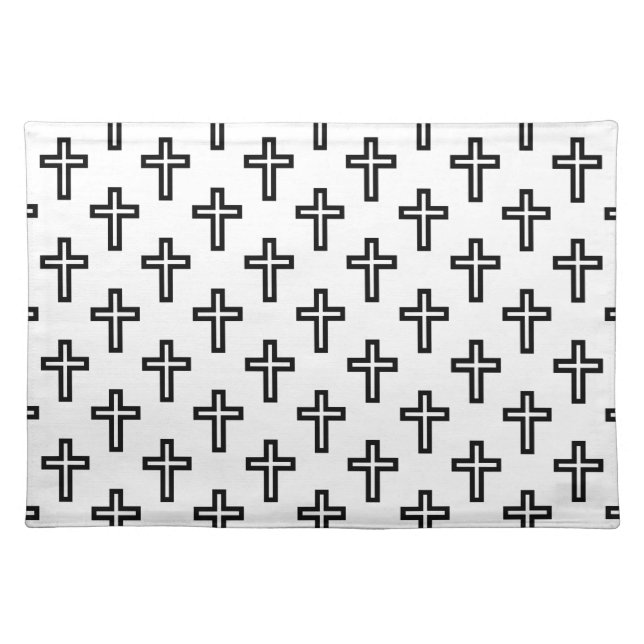 Christian Cross Cloth Placemat (Front)