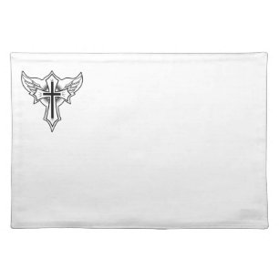 Christian cross cloth placemat