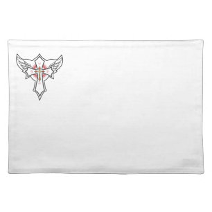 Christian cross cloth placemat