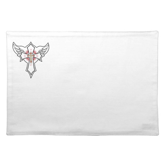 Christian cross cloth placemat (Front)
