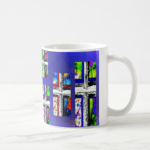 Christian Cross Collage Multi Color by JudyMarisa Coffee Mug