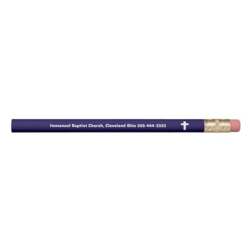 Christian Cross Custom Church Religious Ministry Pencil