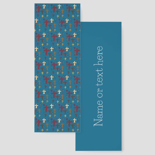 Christian Cross Custom Name  Bookmarks