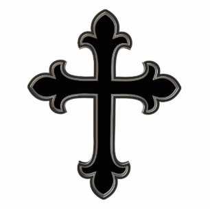 Christian cross cutout
